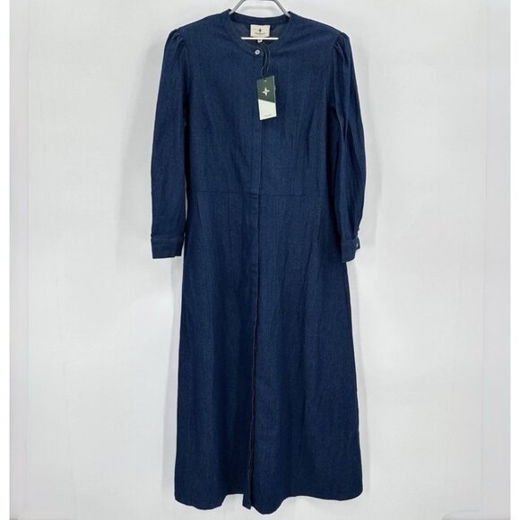 Tuckernuck Dresses & Skirts - Tuckernuck Blue Denim Royal Maxi Shirt Dress size M Medium NWT
